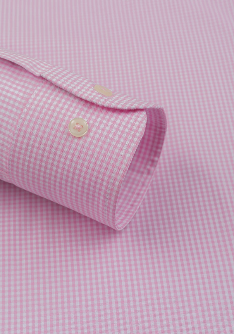 Blossom Pink Checked Poplin Shirt