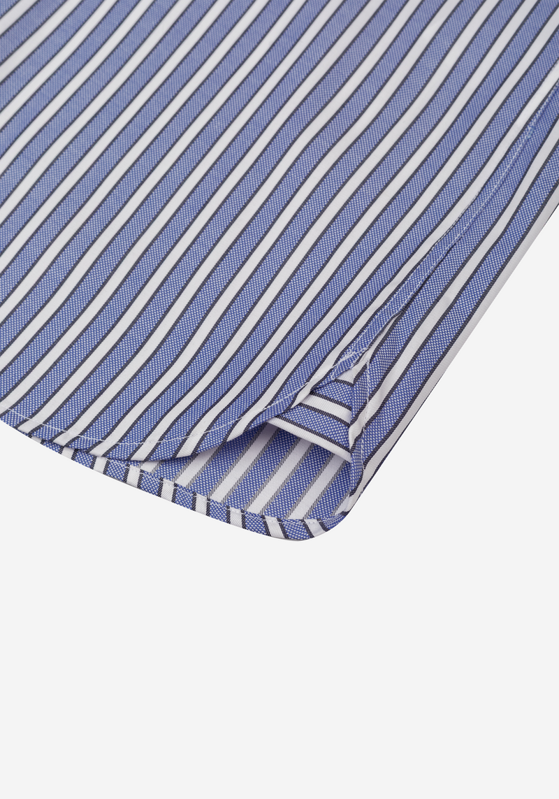 Cannes Blue Stripe Oxford Shirt