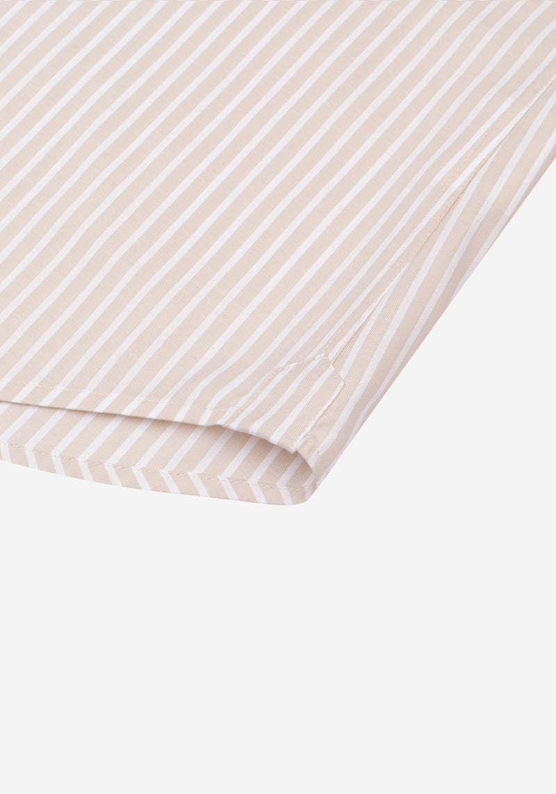 Mist Beige Stripe Signature Twill Shirt