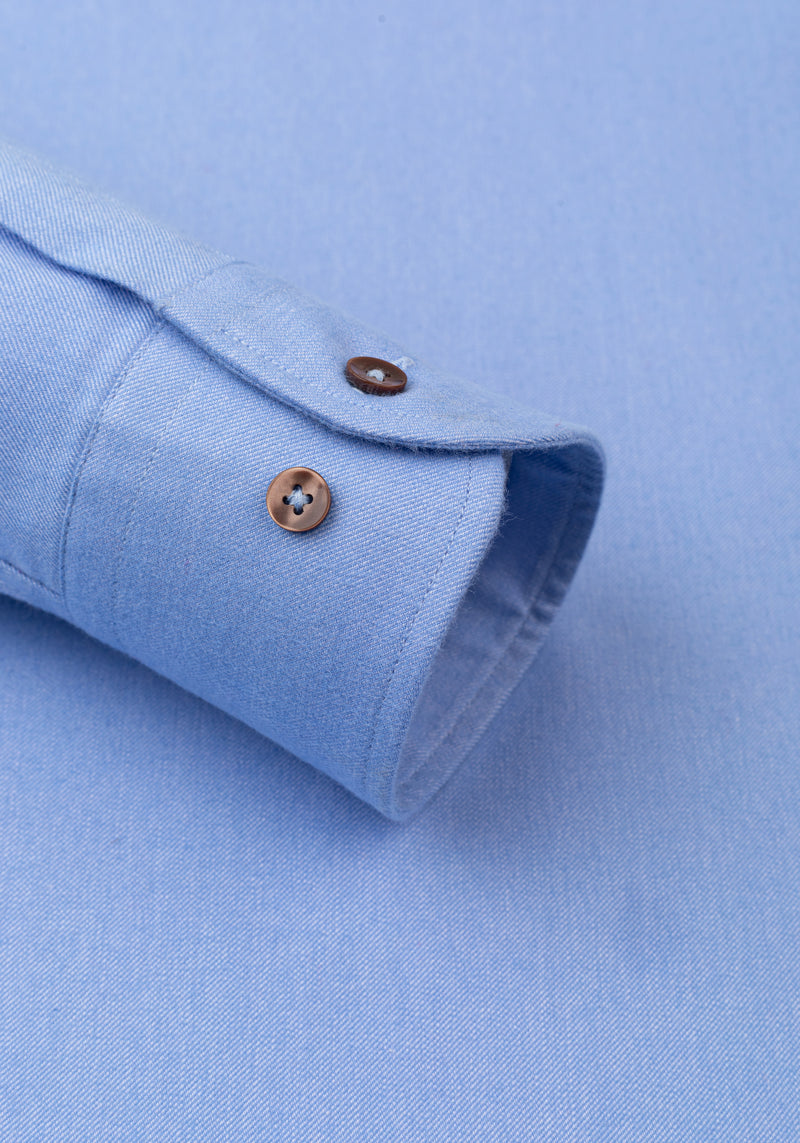 Mist Blue Flannel Shirt