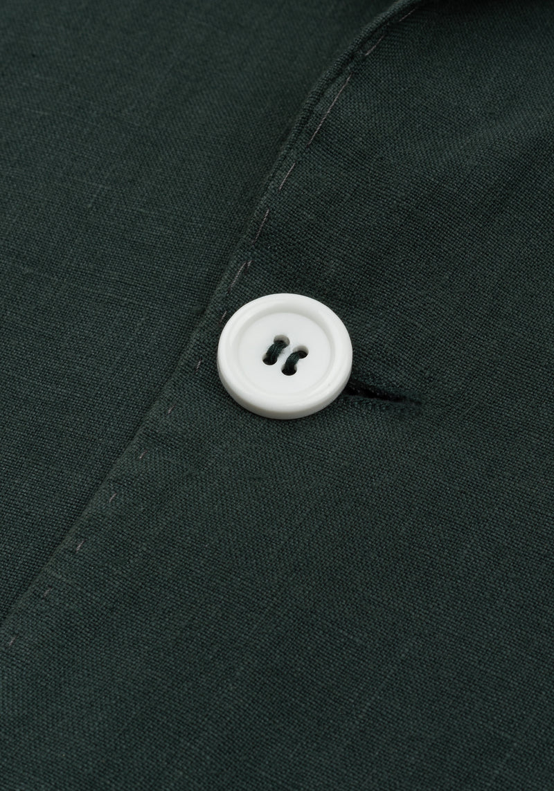 Hunter Green Pure Linen Blazer