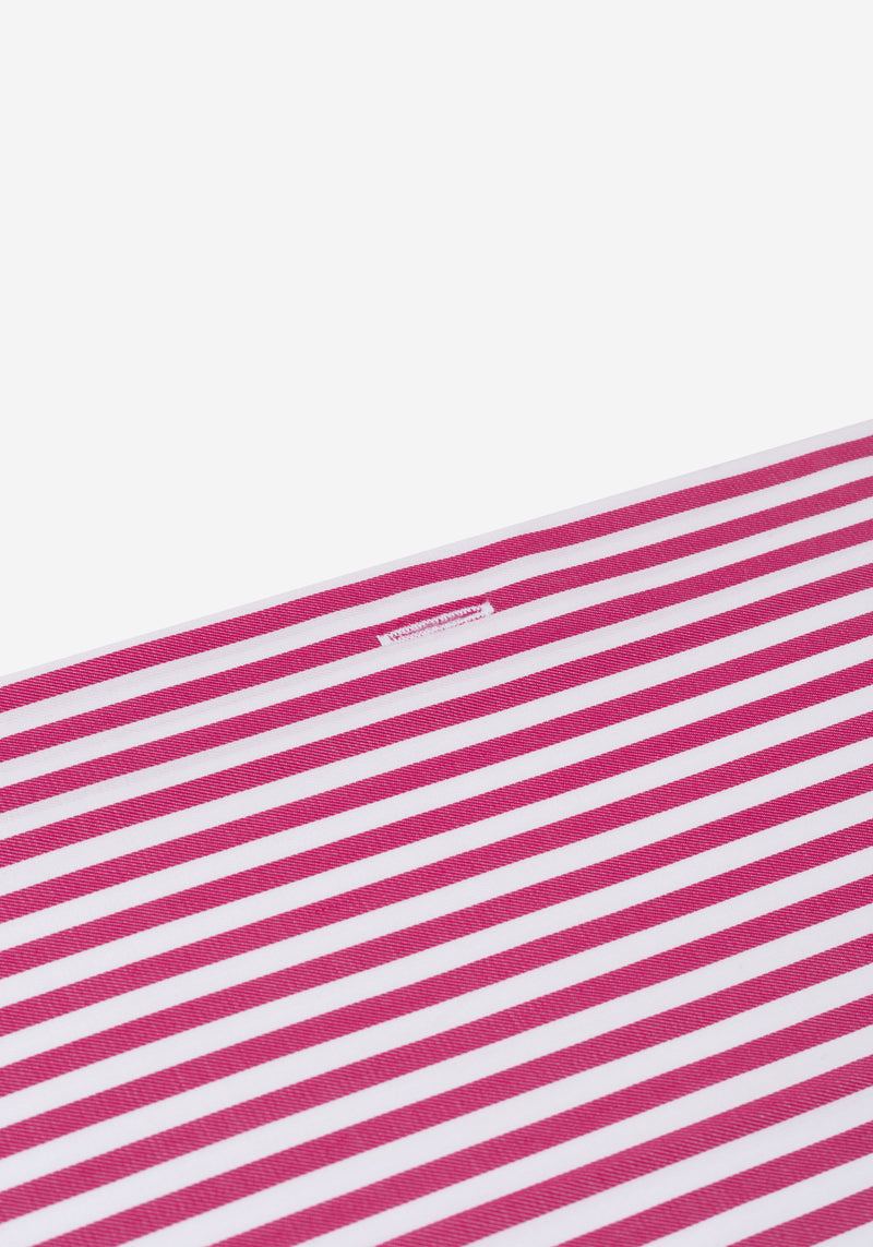Carmine Red Stripe Signature Twill Shirt
