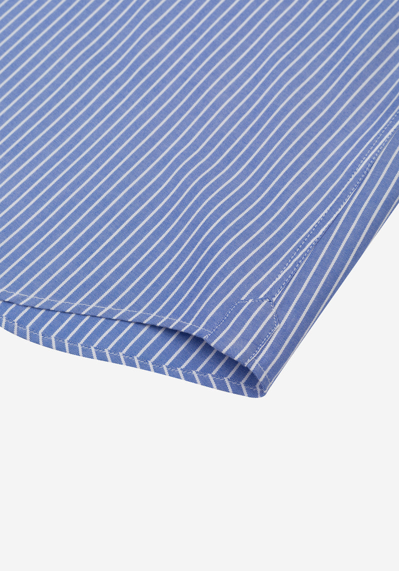 Lago Blue Stripe Oxford Shirt