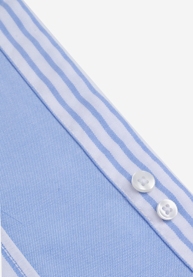 Sky Blue Tri-Tone Oxford Shirt