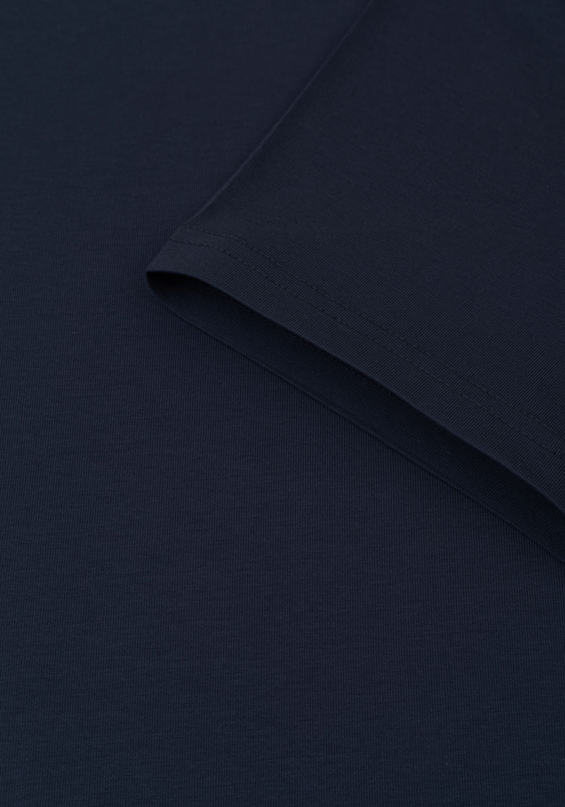 Admiral Blue Cotton Undershirt - Short Sleeve