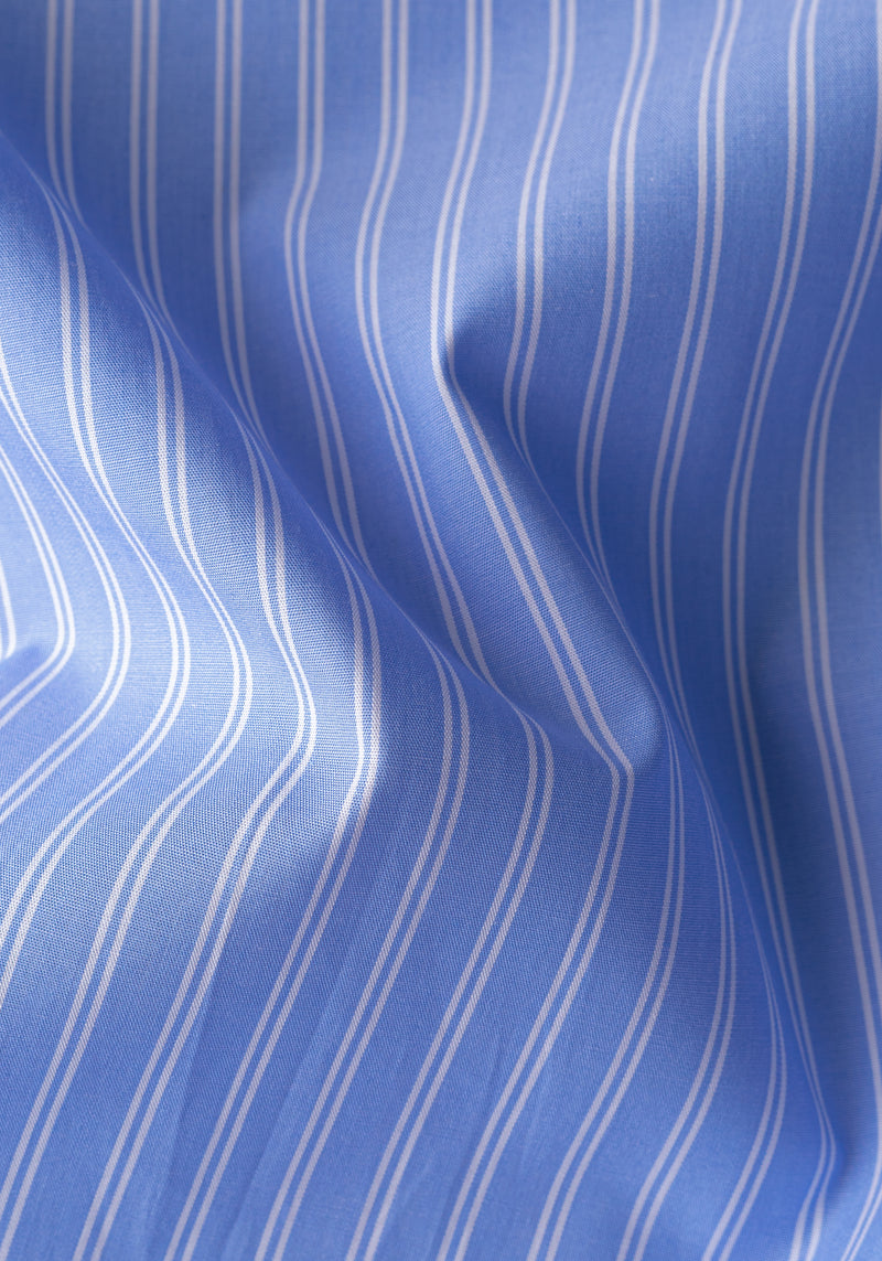 Pacific Blue Stripe Poplin Shirt