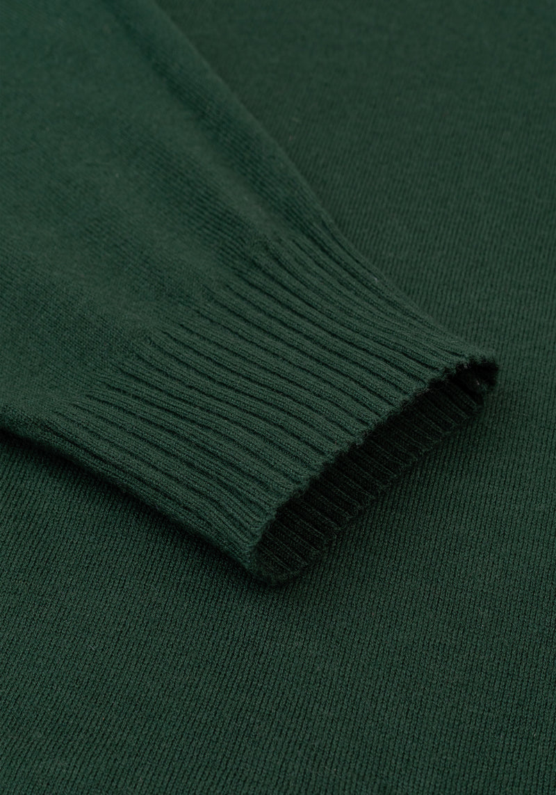 Cypress Green Merino Wool Blend Pullover