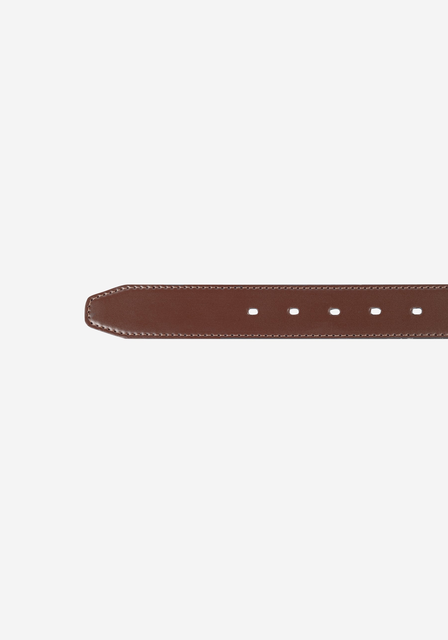 Ink Black Double-Face Genuine Leather Belt