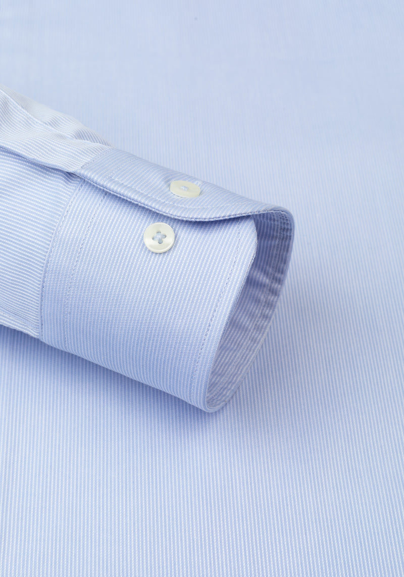 Frost Blue Stripe Piqué Shirt