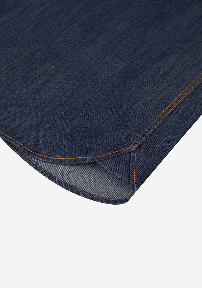 Crown Blue Washed Denim Shirt