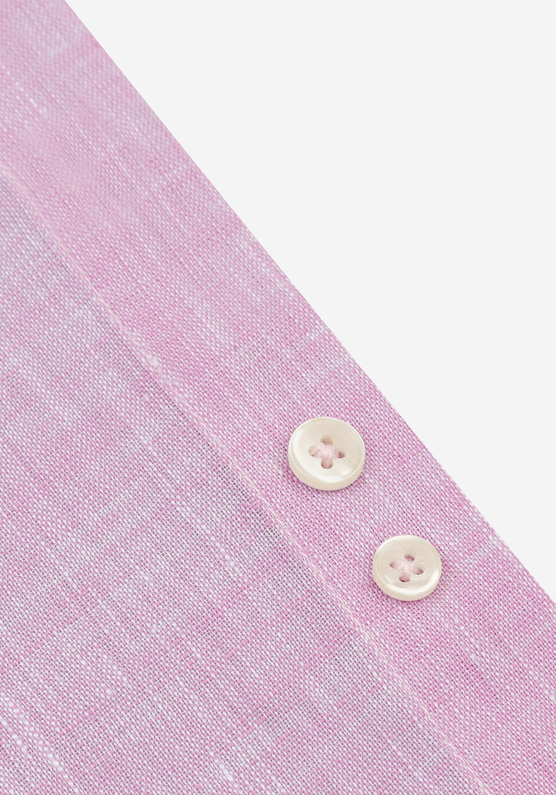 Mist Rose Belgian Linen Shirt