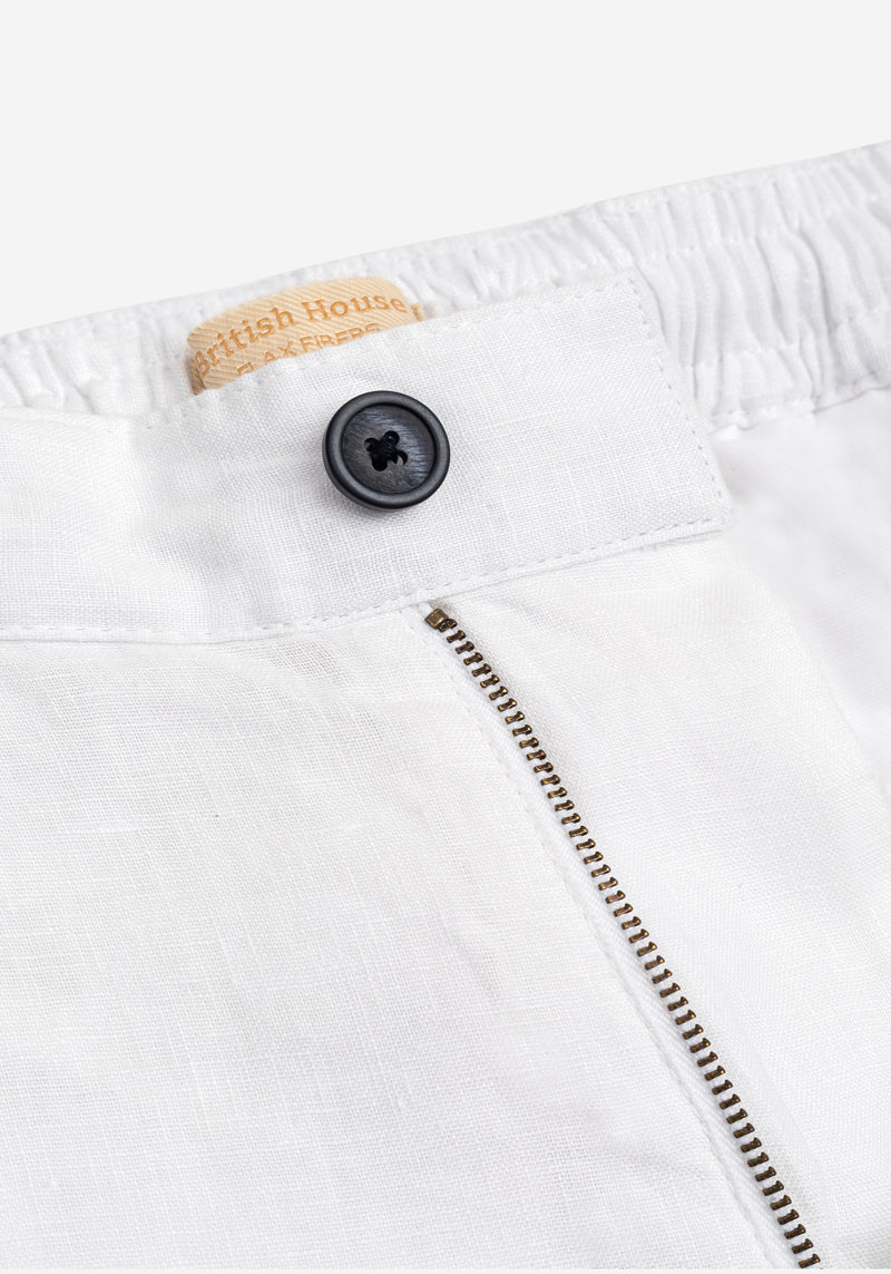 Moon White Soléa Pure Linen Pants