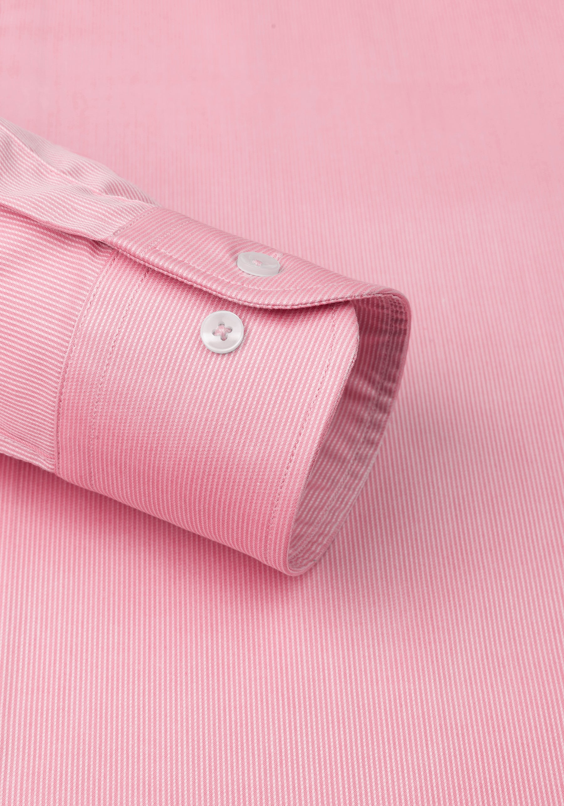 Blush Pink Stripe Piqué Shirt