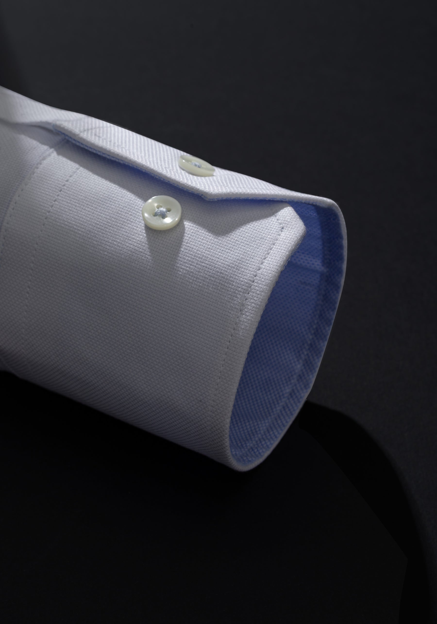 Pearl White Basket Weave Shirt