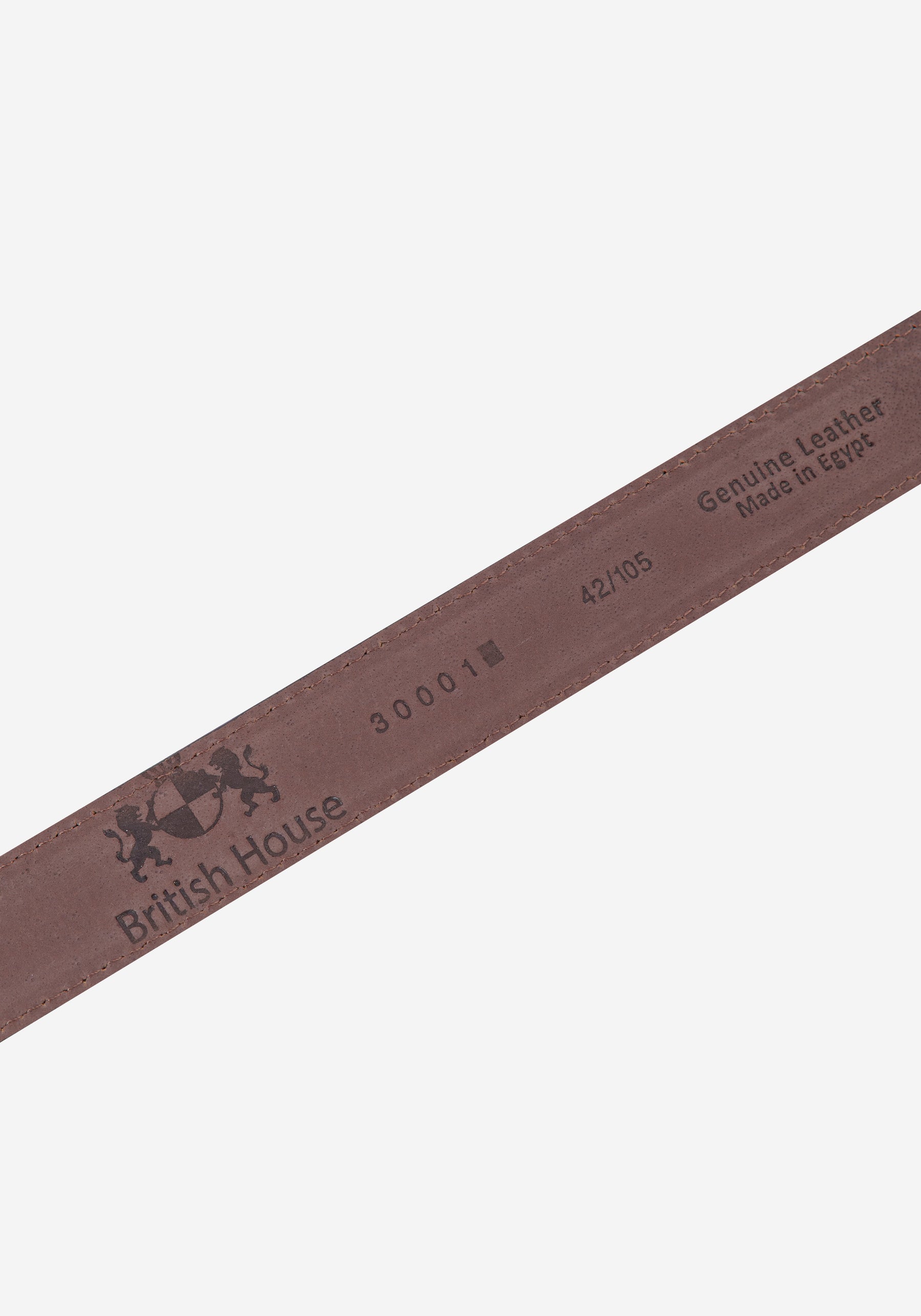 Crow Black Leather Belt