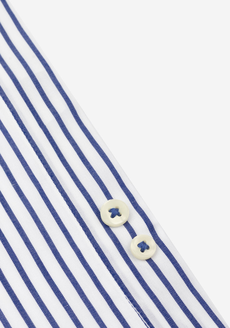 Imperial Blue Stripe Poplin Shirt