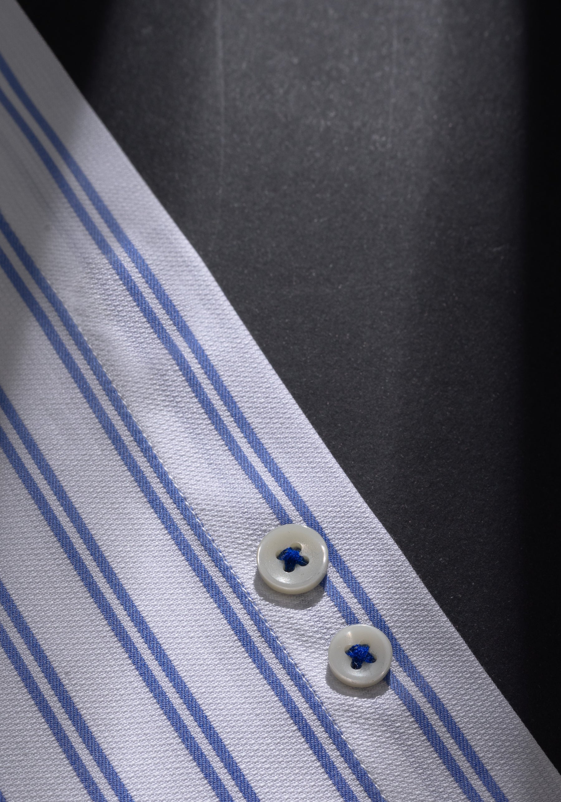 Nile Blue Stripe Basket Weave Shirt