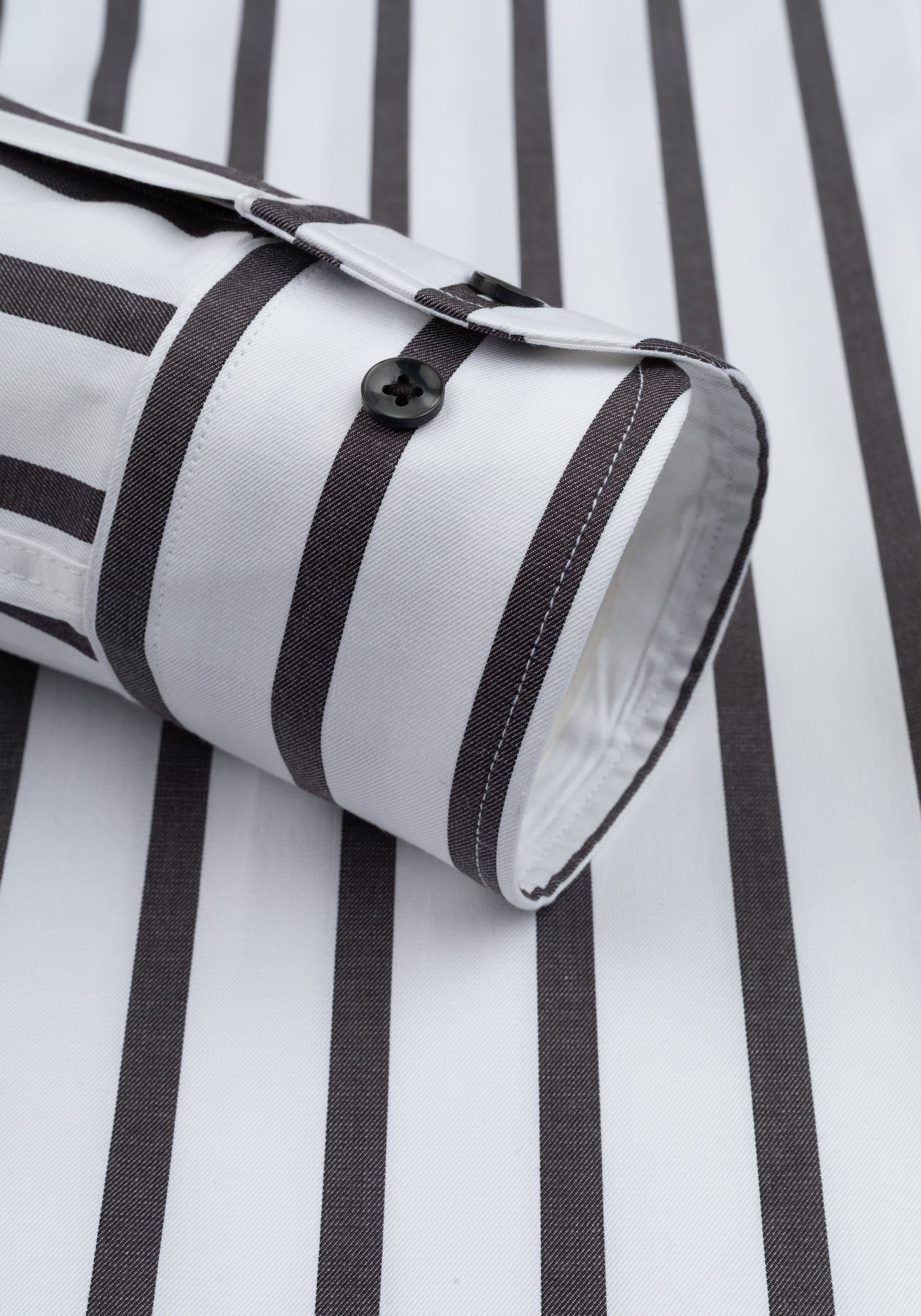 Onyx Black Stripe Signature Twill Shirt