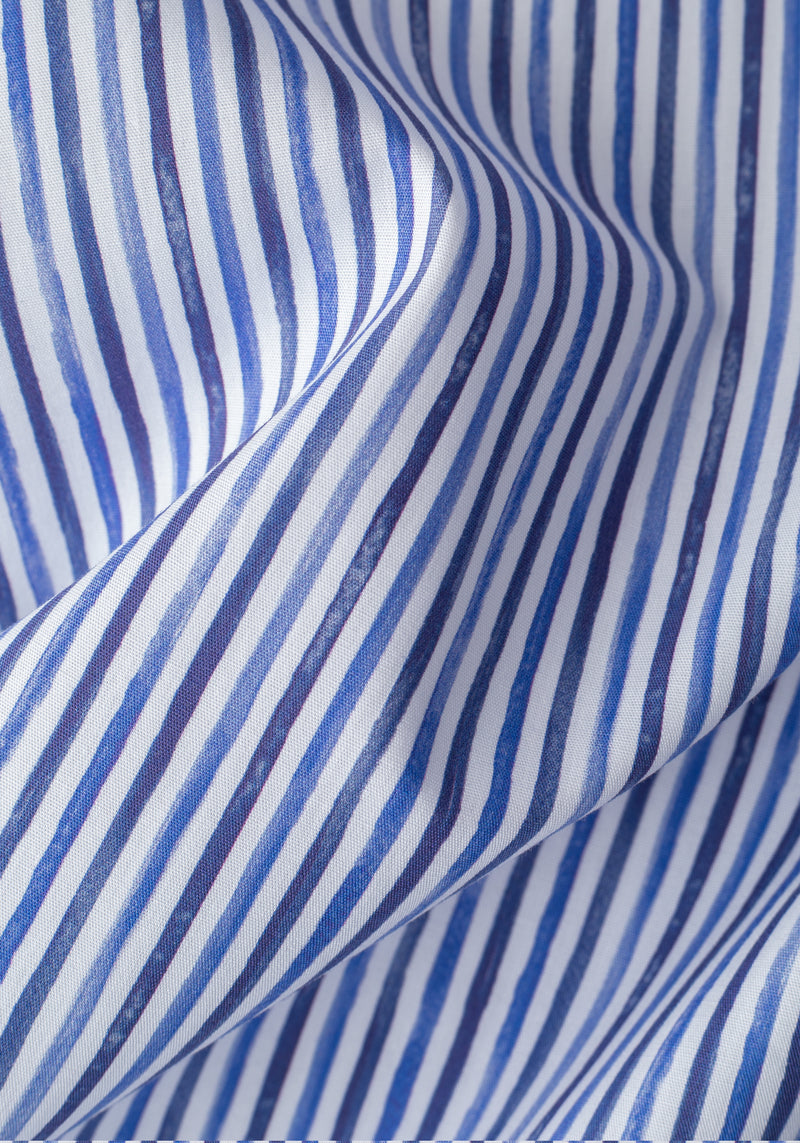 Nordic Blue Stripe Poplin Shirt