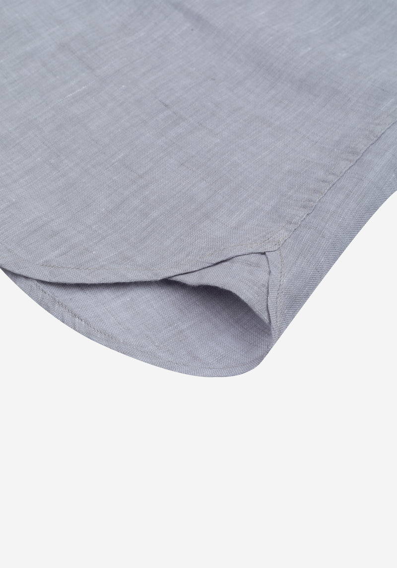 Slate Grey Belgian Linen Shirt