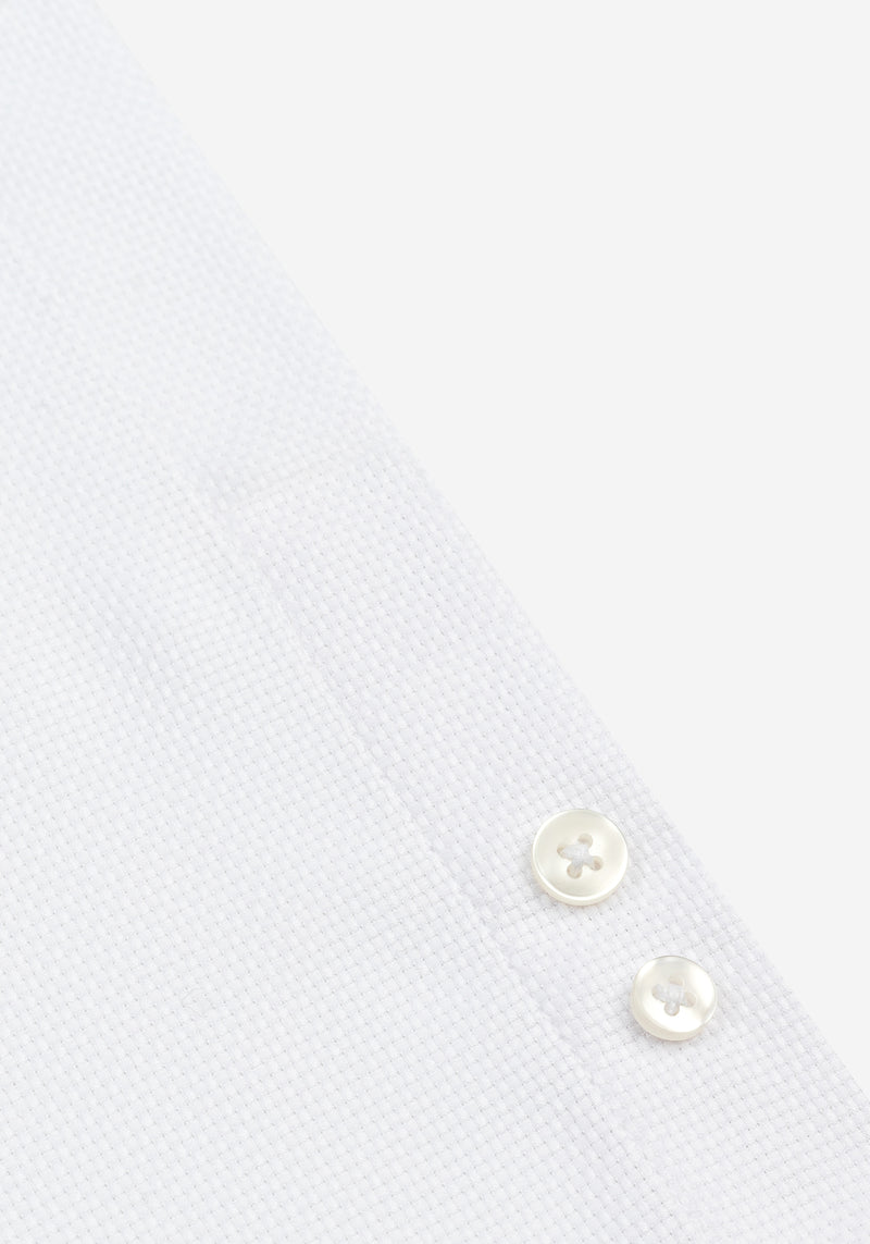 Frost White Basket Weave Shirt