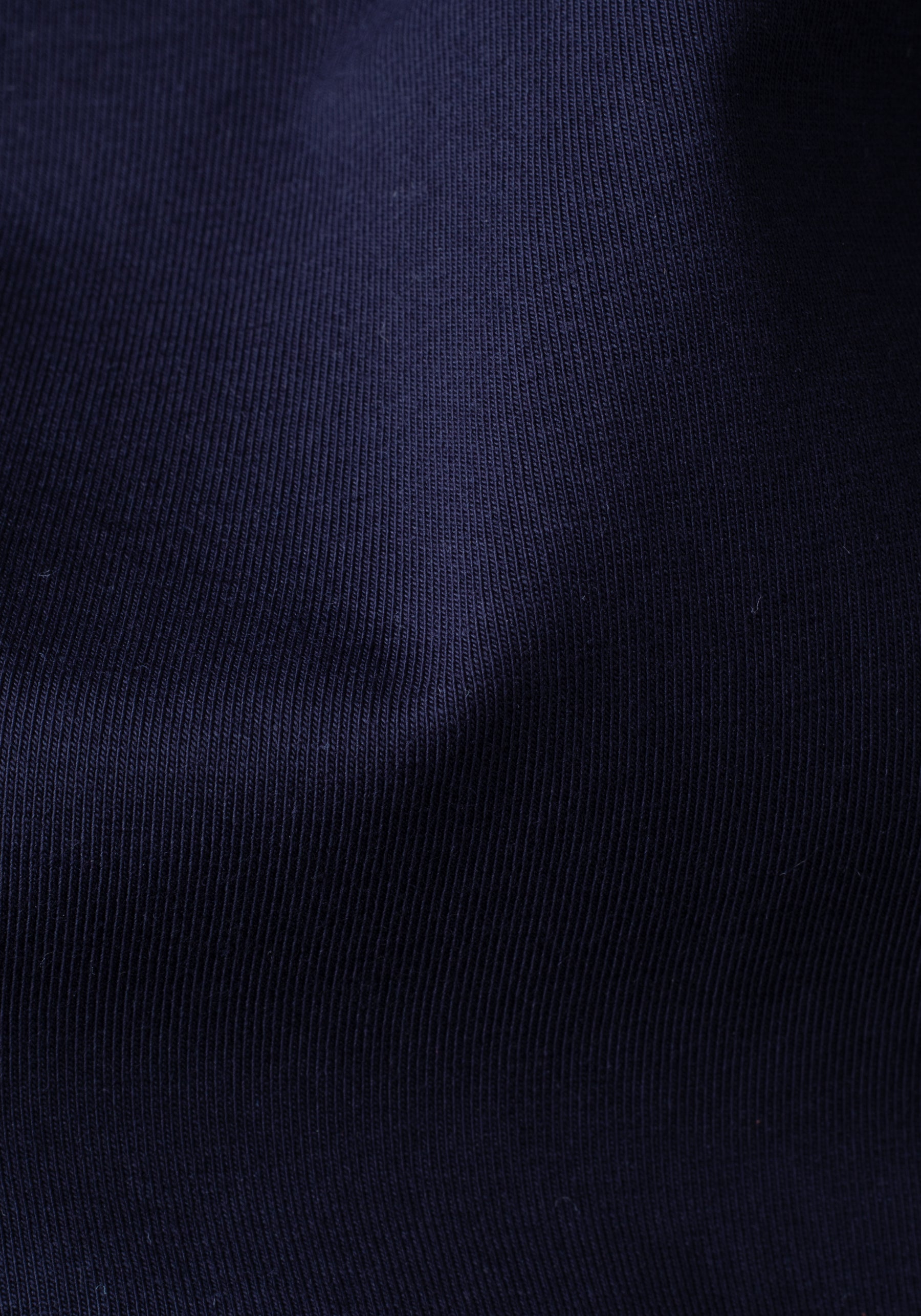 Classic Navy Cotton Undershirt - Long Sleeve