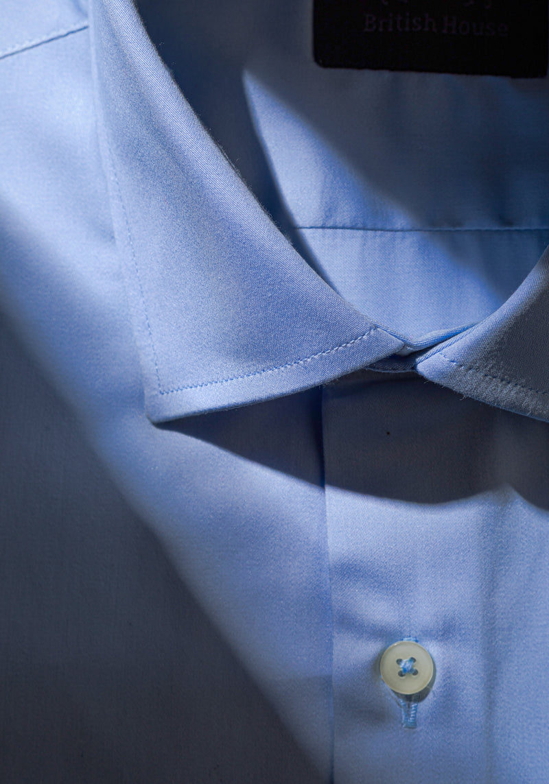 Alice Blue Luxe Twill Shirt - Wrinkle-free