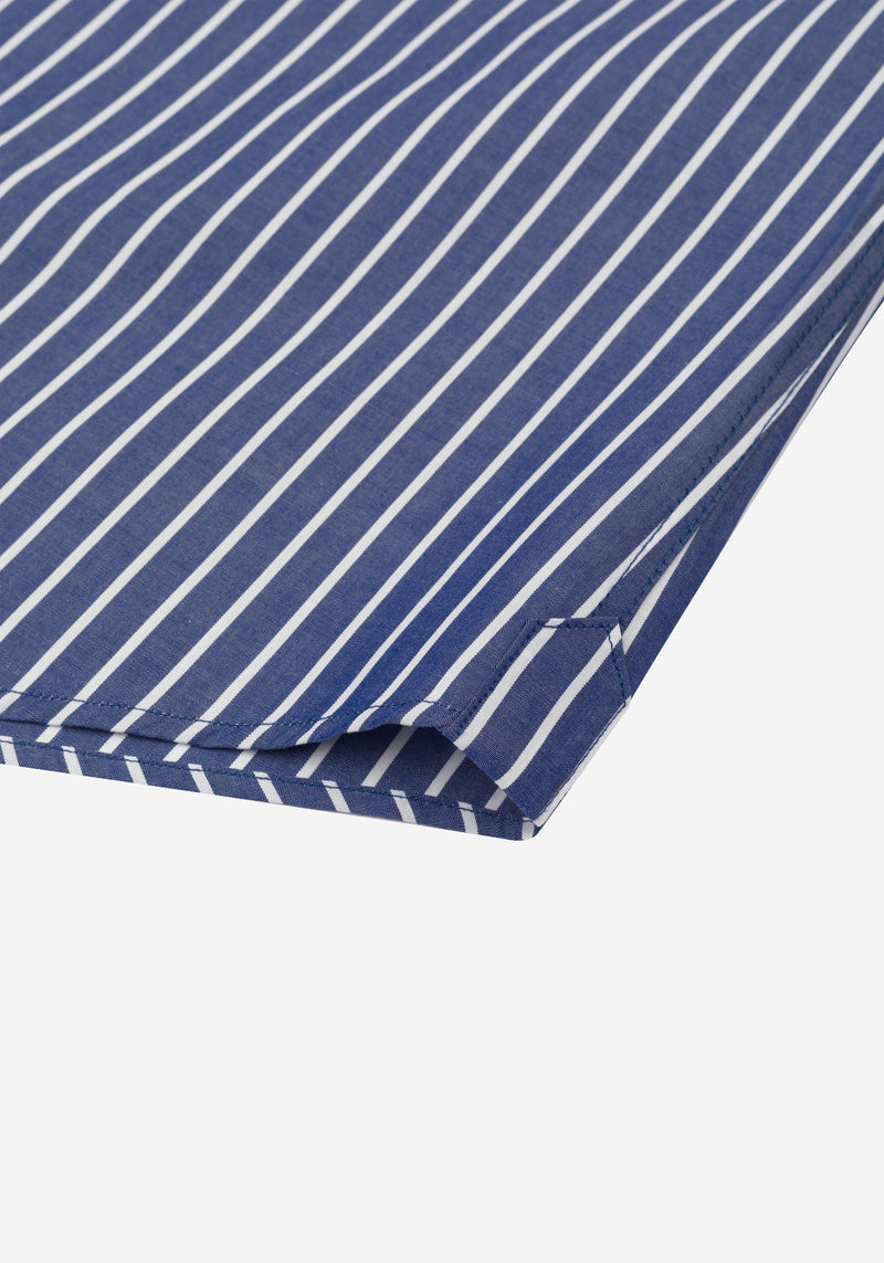 Regent Blue Stripe Poplin Shirt