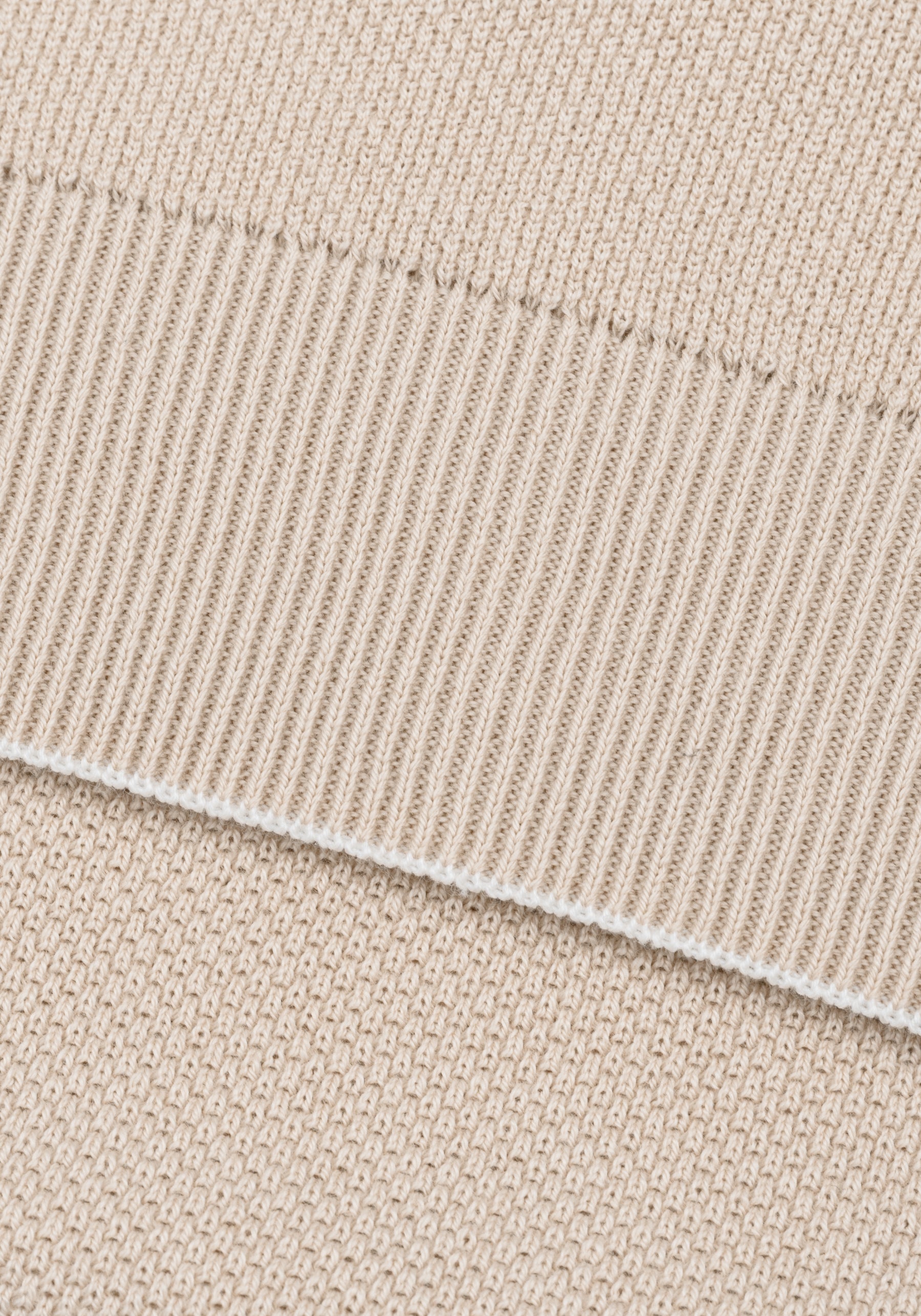 Muse Beige Knitted Polo Shirt