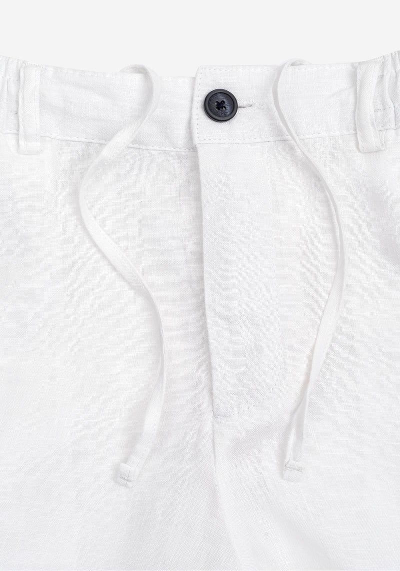Moon White Soléa Pure Linen Pants