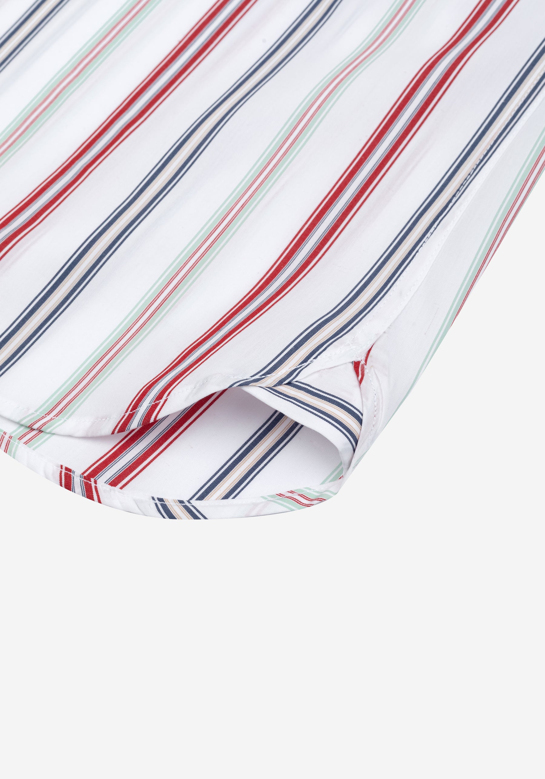 Portofino Parti-Colored Stripe Poplin Shirt
