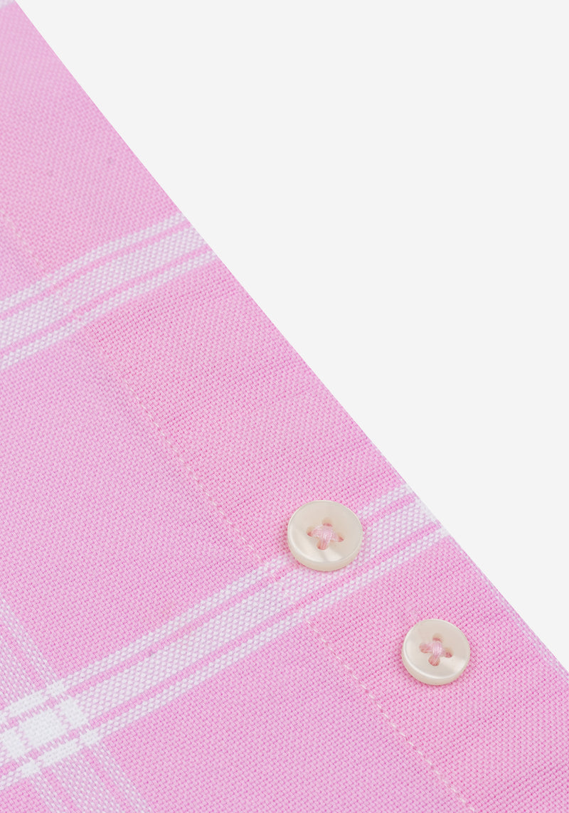 Blush Rose Checked Oxford Shirt