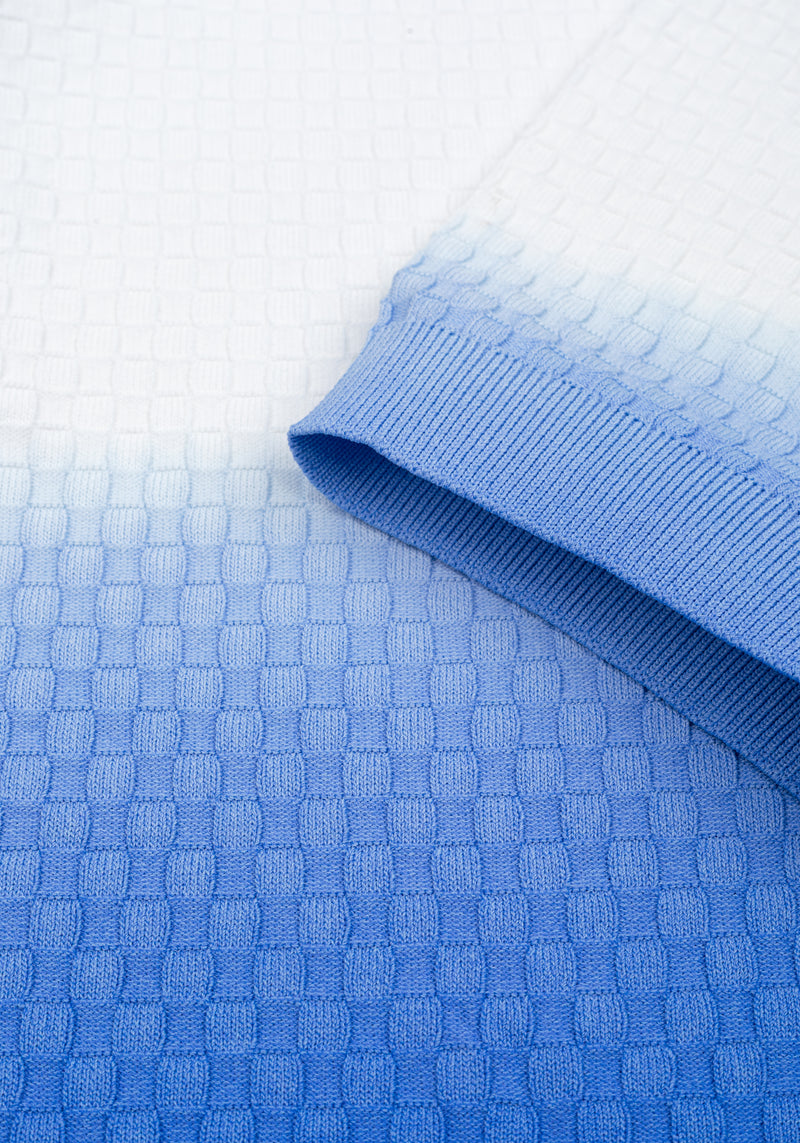 Skyfade White Polyamide Knitted Polo Shirt