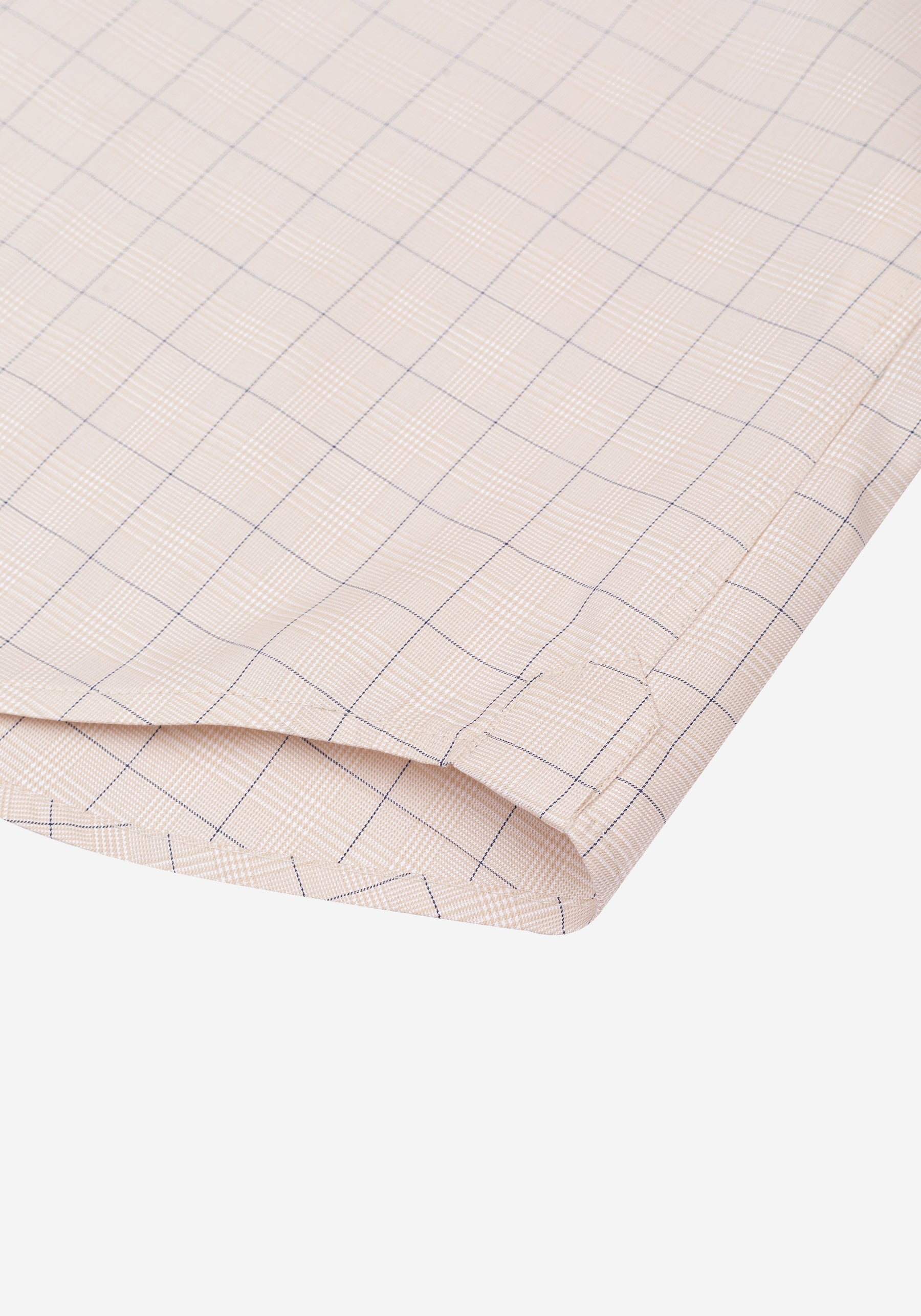 Como Beige Checked Signature Twill Shirt