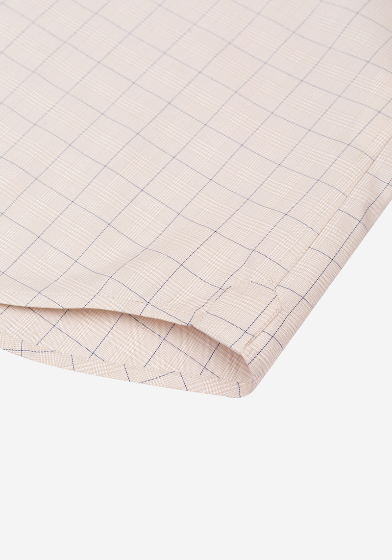 Como Beige Checked Signature Twill Shirt