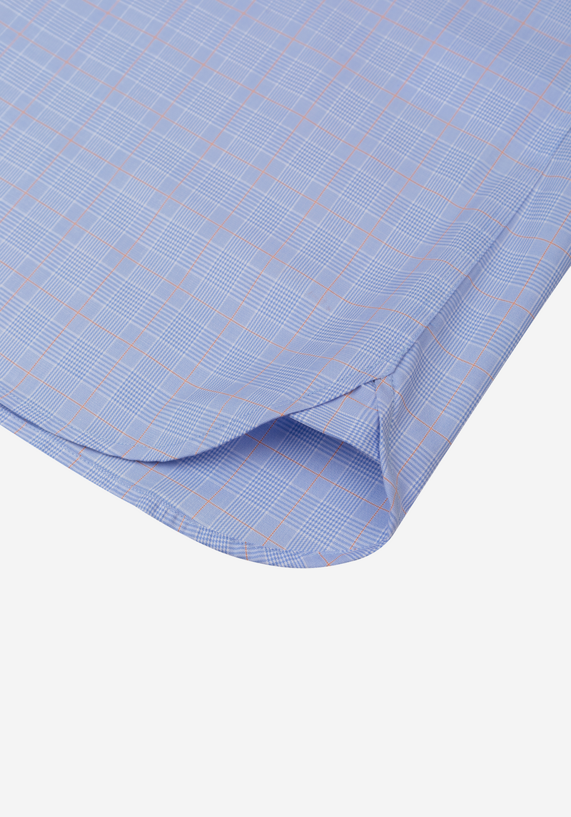 Cornflower Orange Checked Signature Twill Shirt