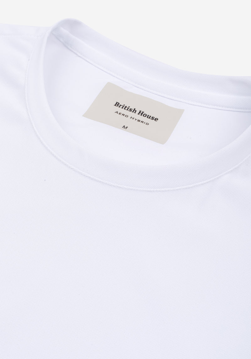 Halo White Aero-Hybrid T-Shirt