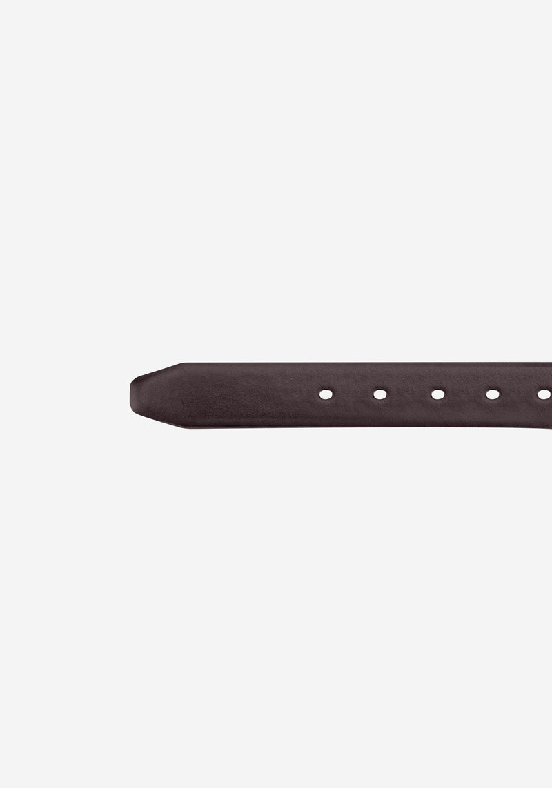 Burnt Brown Double-Face Spanish Genuine Leather Belt