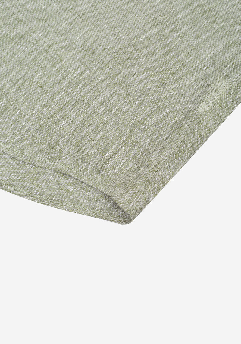 Ash Olive Belgian Linen Shirt