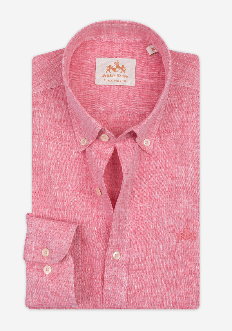 Rusty Rose Belgian Linen Shirt