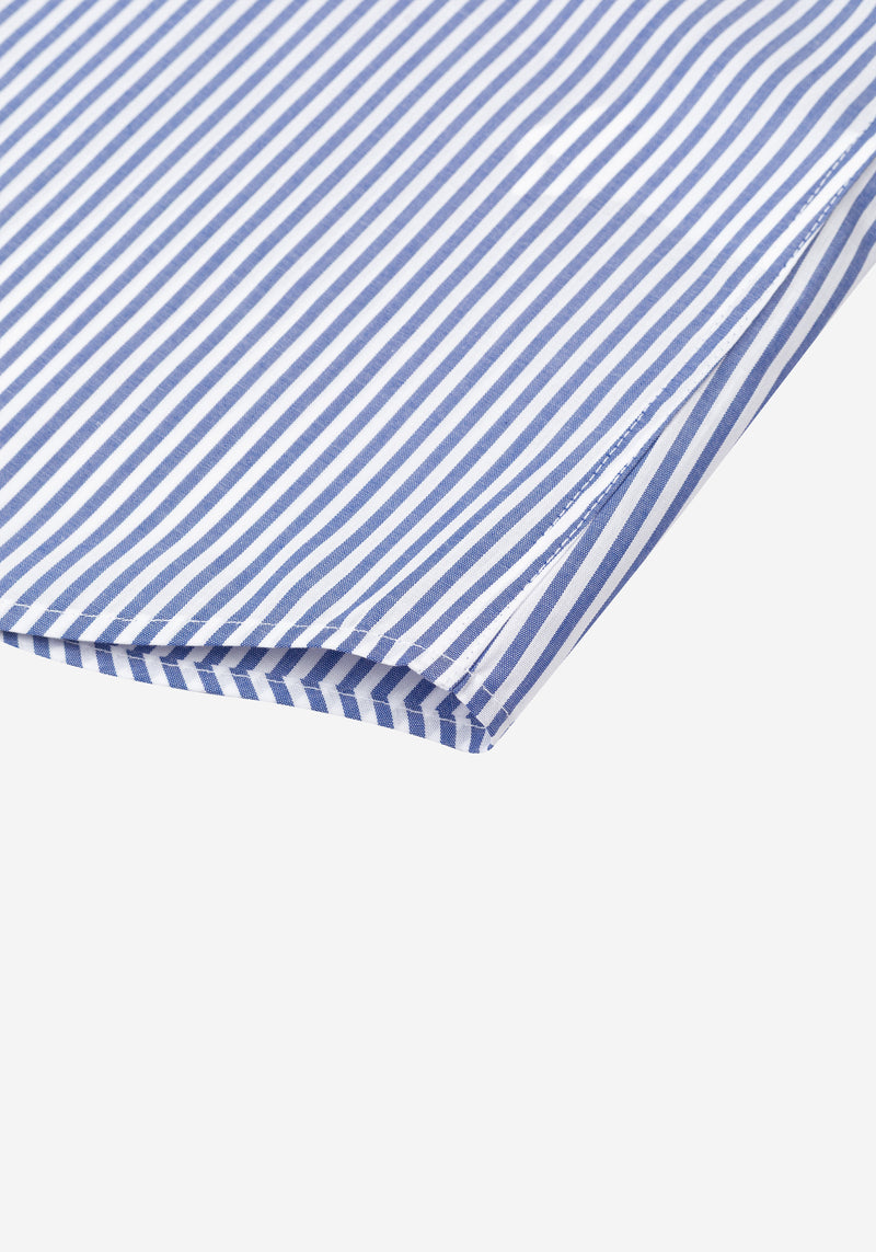 Delft Blue Stripe Poplin Shirt