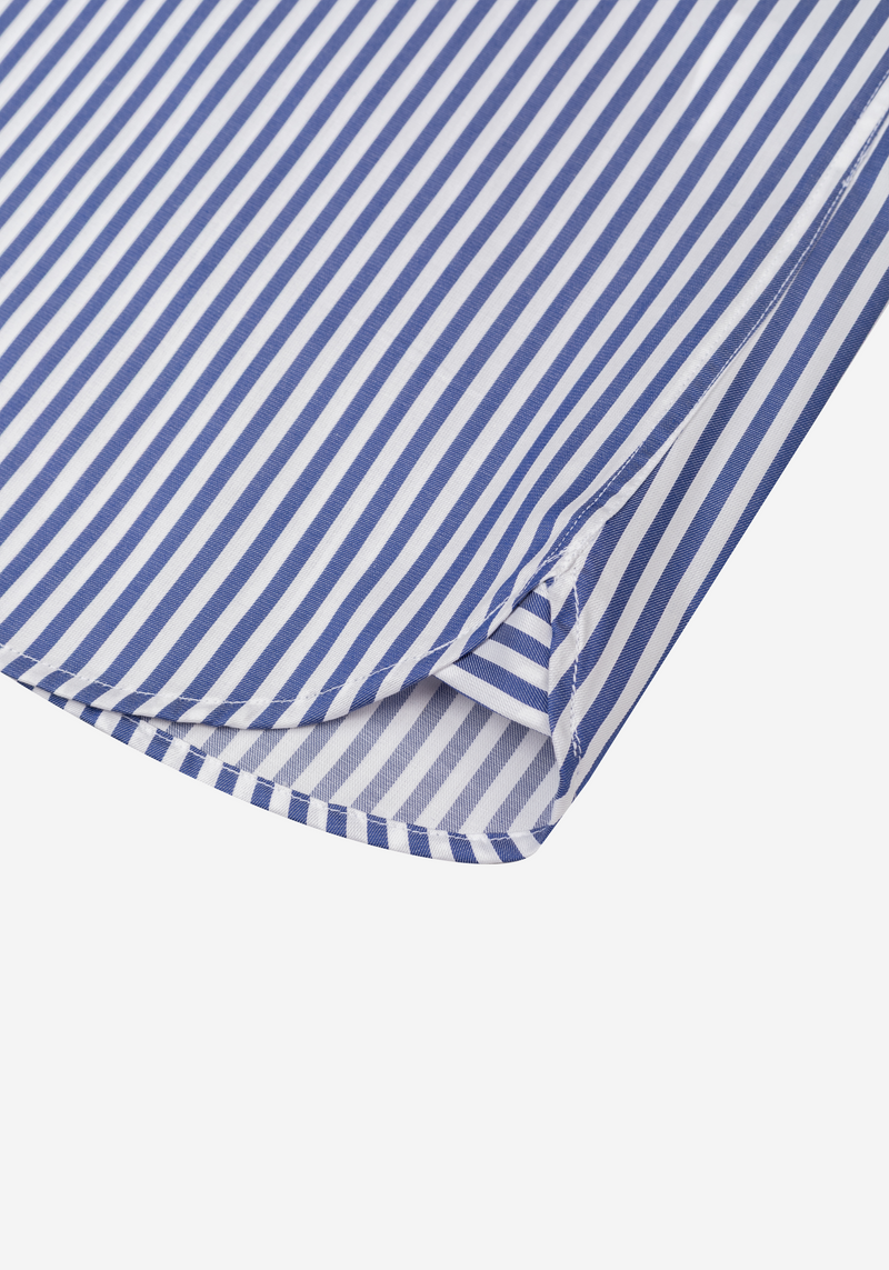 Delta Blue Stripe Signature Twill Shirt