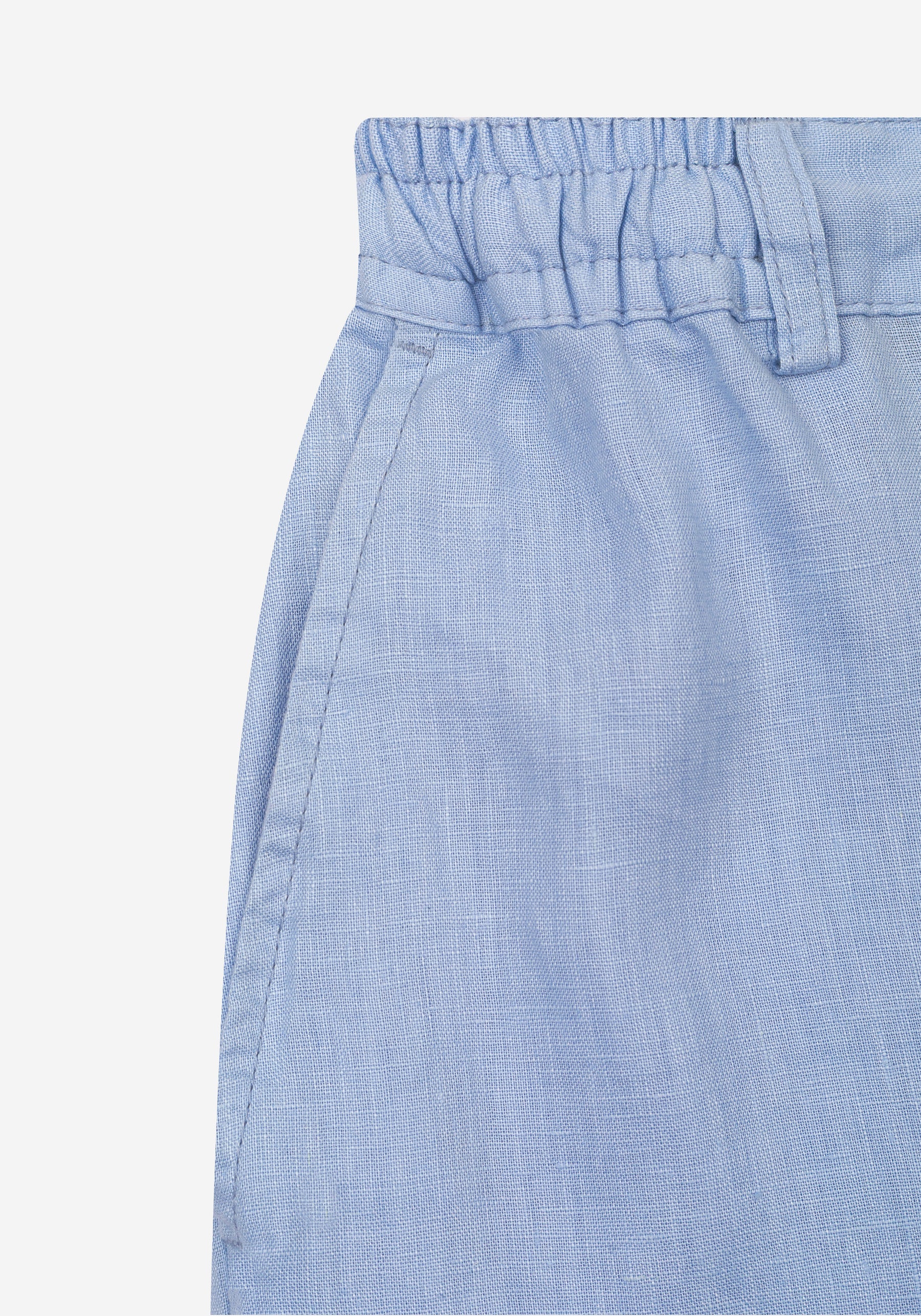 Airy Blue Soléa Pure Linen Pants