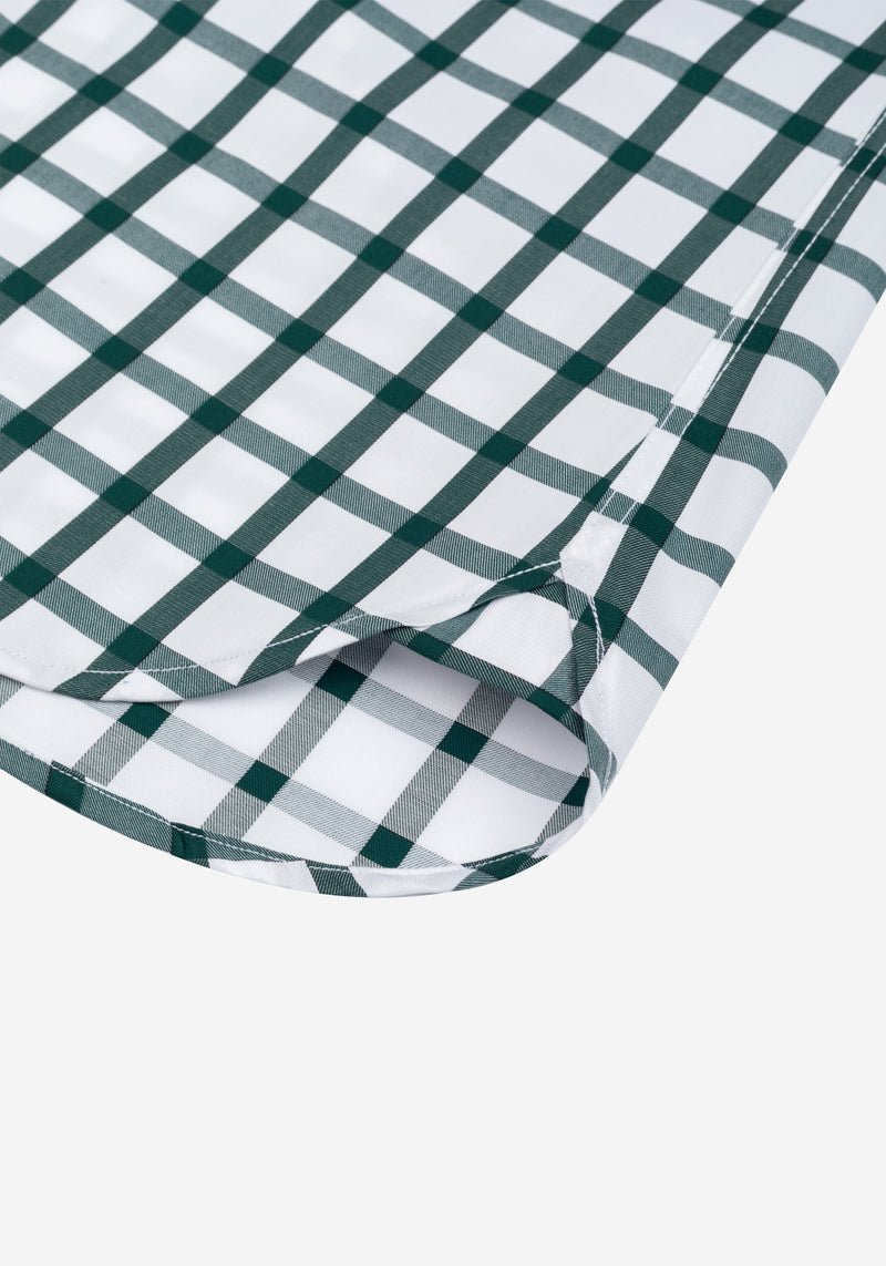 Emerald Green Checked Signature Twill Shirt