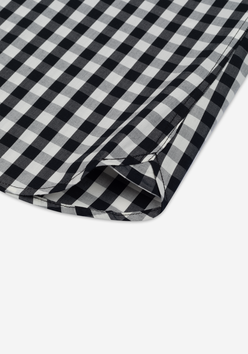 Lunar Black Checked Oxford Shirt