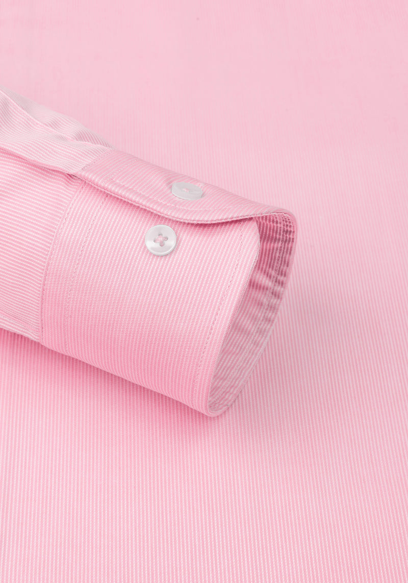 Blush Pink Stripe Piqué Shirt
