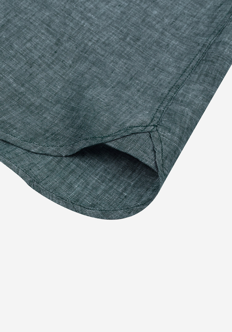 Sage Green Belgian Linen Shirt