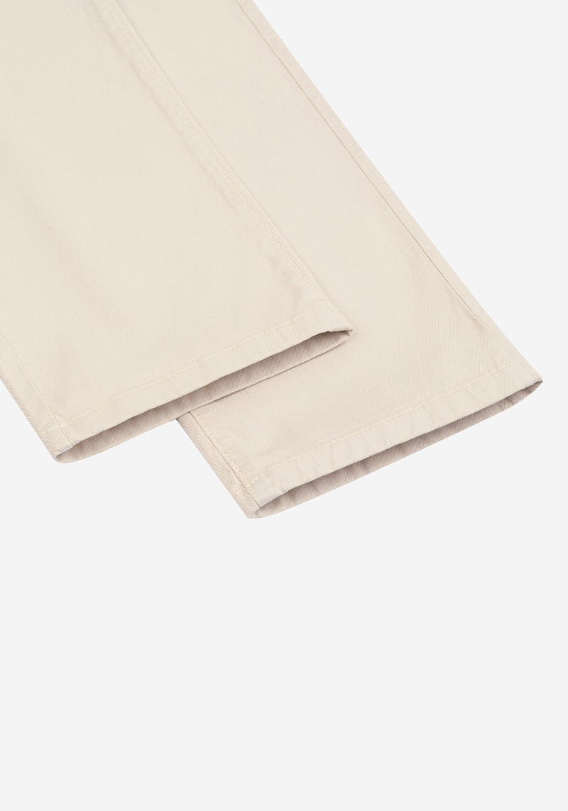 Coastal Beige Cotton Tencel Gabardine