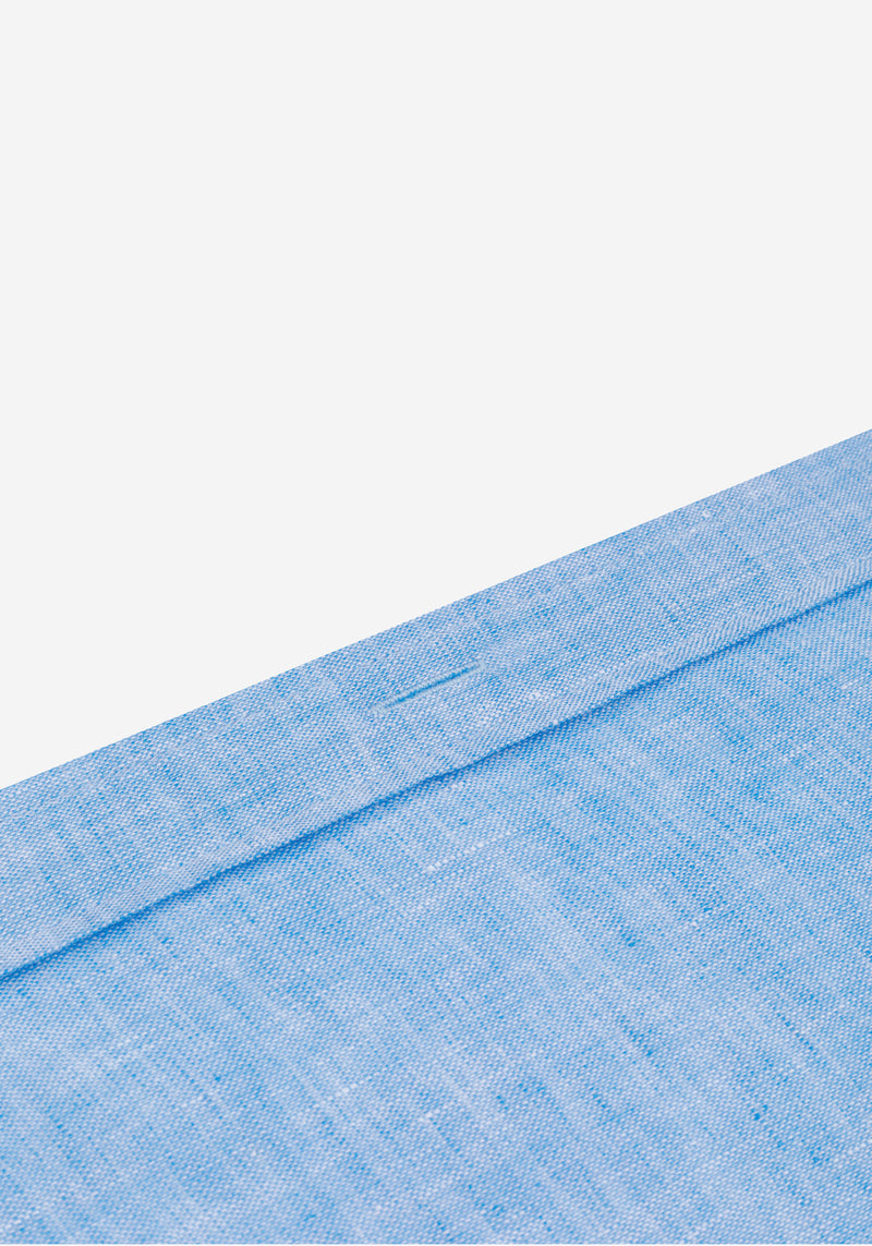Cornflower Blue Belgian Linen Shirt