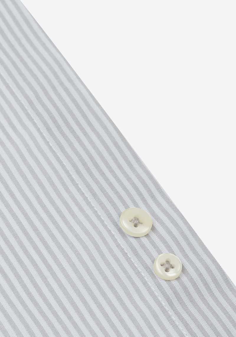 Rusty Grey Stripe Poplin Shirt